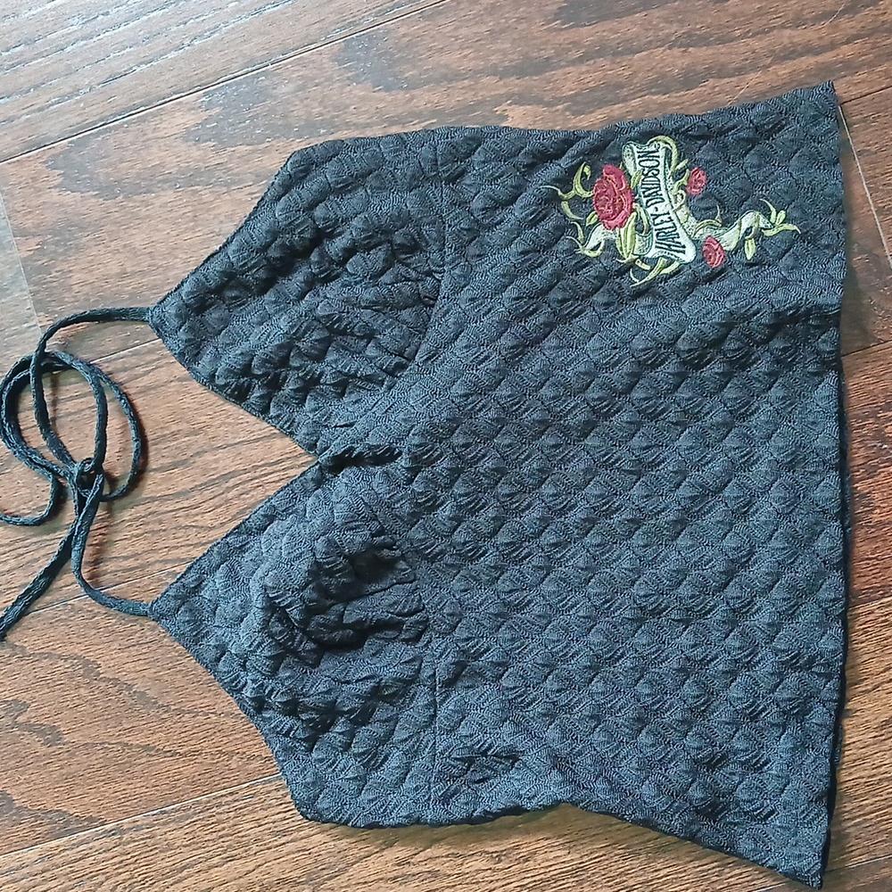 Harley Davidson Ladies Lace tie neck halter top
